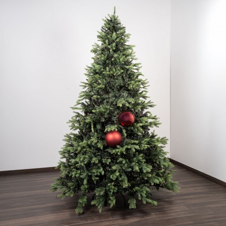 Mix Rote Weihnachtskugeln (1 Glänzend, 1 Matt) ⌀20cm, 2 Stück/Set