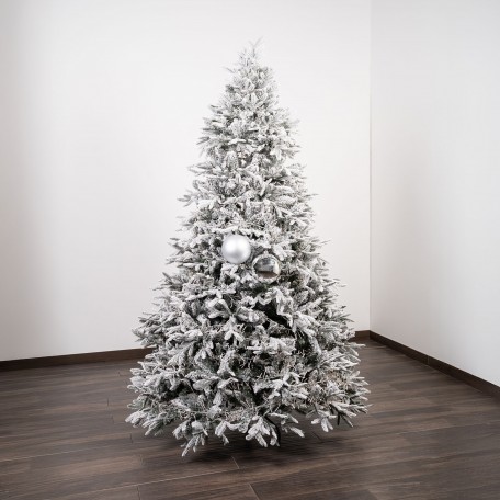 Mix Bolas de Navidad Plateadas (1 Brillante, 1 Mate) ⌀15cm, set de 2