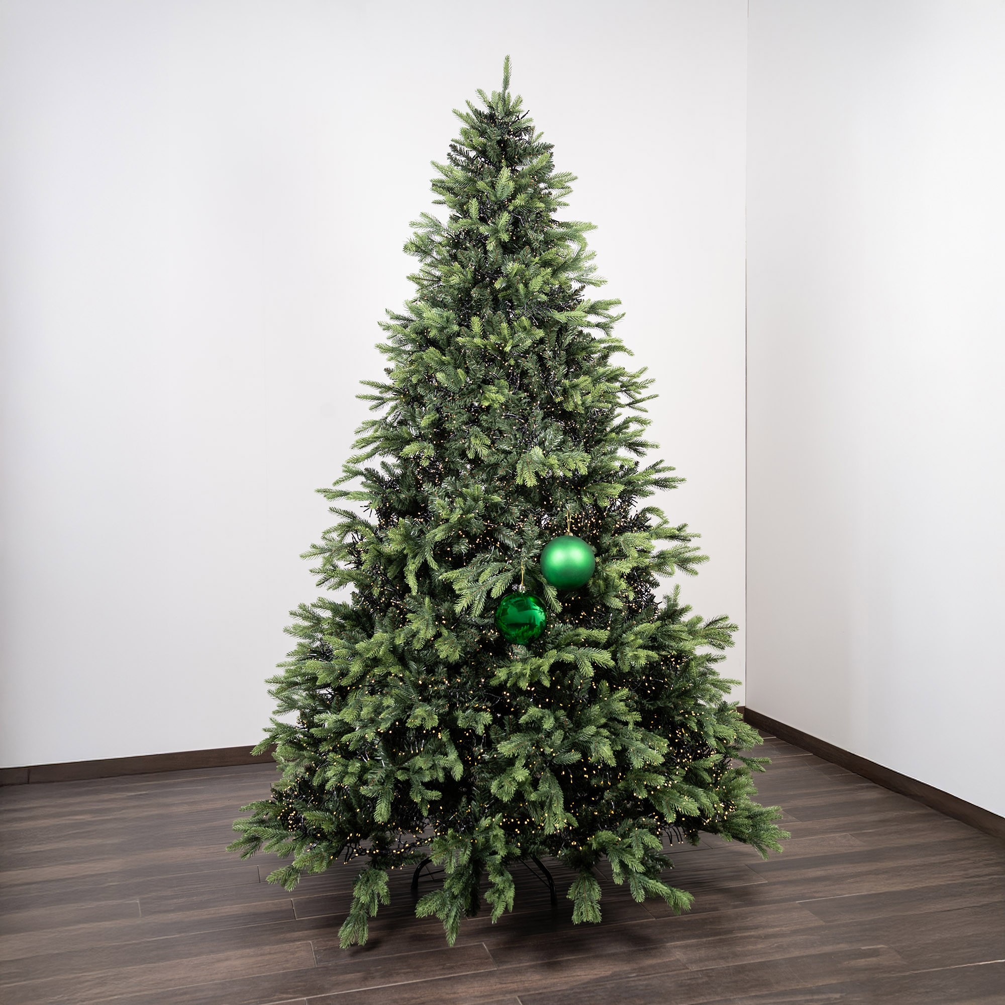 Giulia Grillo Mix Bolas de Navidad Verdes (1 Brillante, 1 Mate) ⌀15cm, set de 2