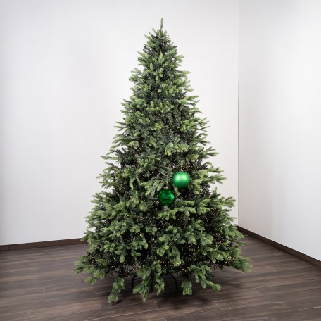 Mix Bolas de Navidad Verdes (1 Brillante, 1 Mate) ⌀15cm, set de 2