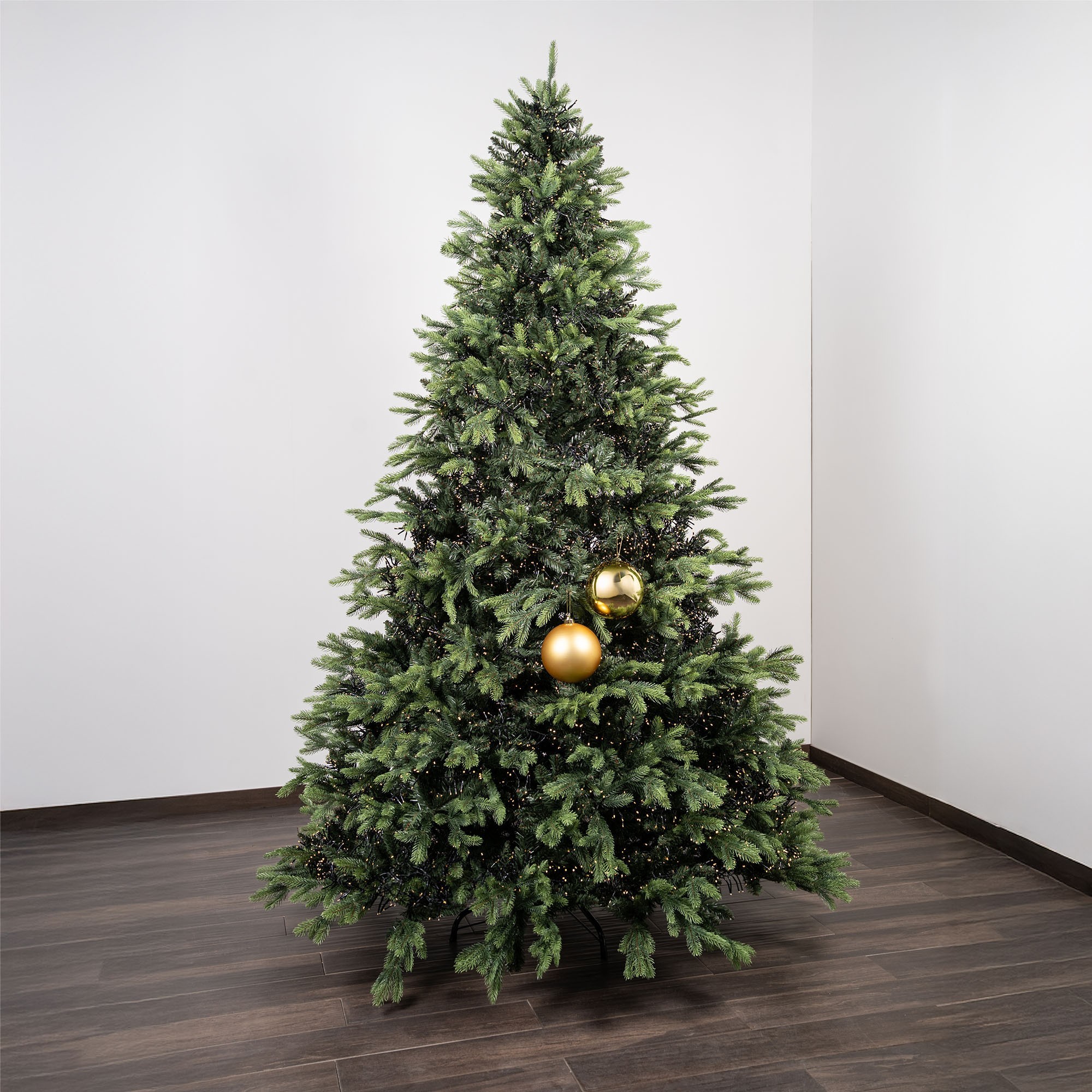 Giulia Grillo Mix Goldene Weihnachtskugeln (1 Glänzend, 1 Matt) ⌀15cm, 2 Stück/Set