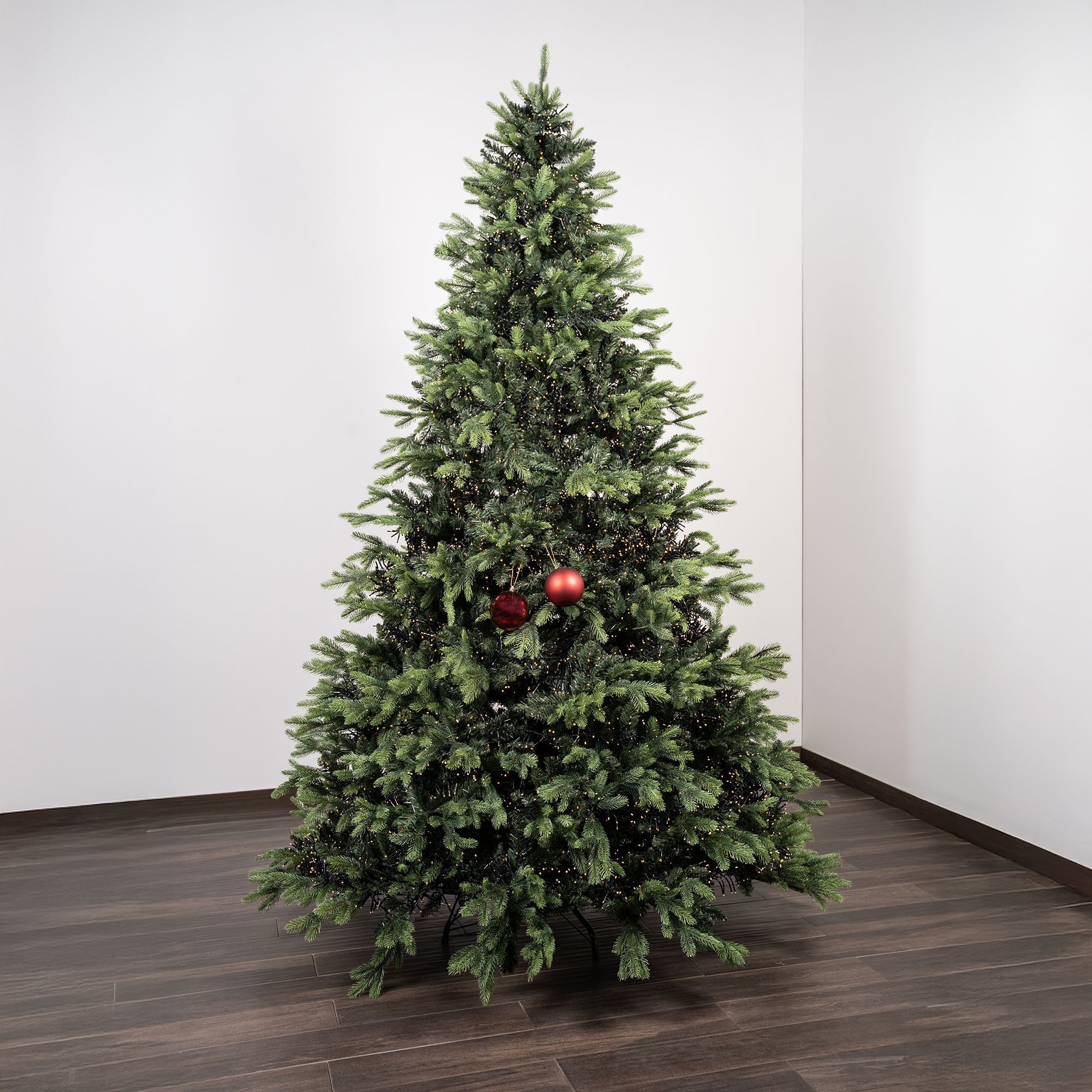 Giulia Grillo Mix Boules de Noël Rouges (1 Brillante, 1 Mate) ⌀10cm, lot de 2