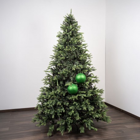 Boules de Noël Pailletées "Vert Pailleté" ⌀20cm, lot de 2