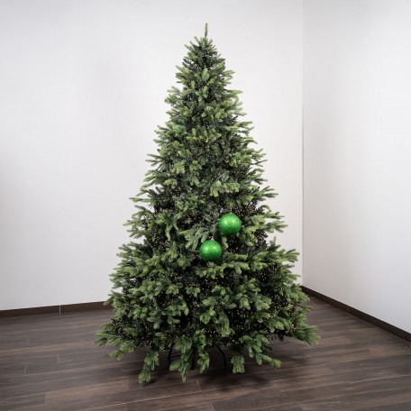 Boules de Noël Pailletées "Vert Pailleté" ⌀15cm, lot de 2