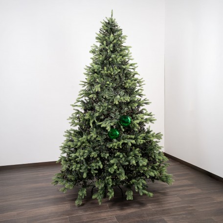 Glänzende Weihnachtskugeln „Shiny Green“ ⌀15cm, 2er-Set