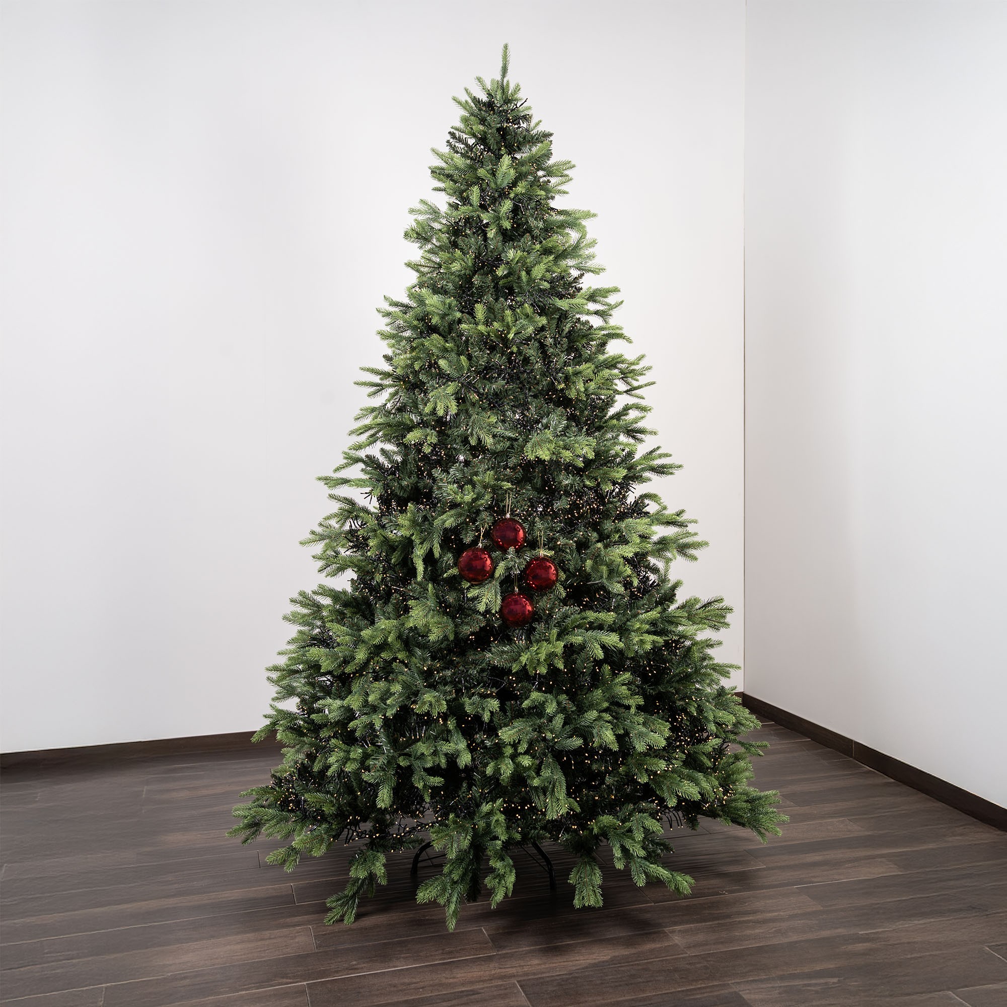 Giulia Grillo Glänzende Weihnachtskugel „Shiny Red“ ⌀10cm, 4 Stück/Set