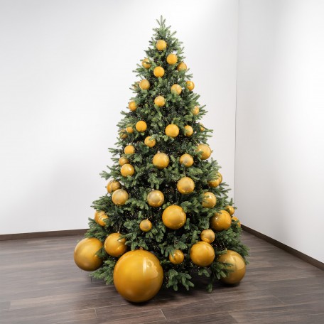 Perlglänzende Weihnachtskugel „Perlgold“ ⌀30cm