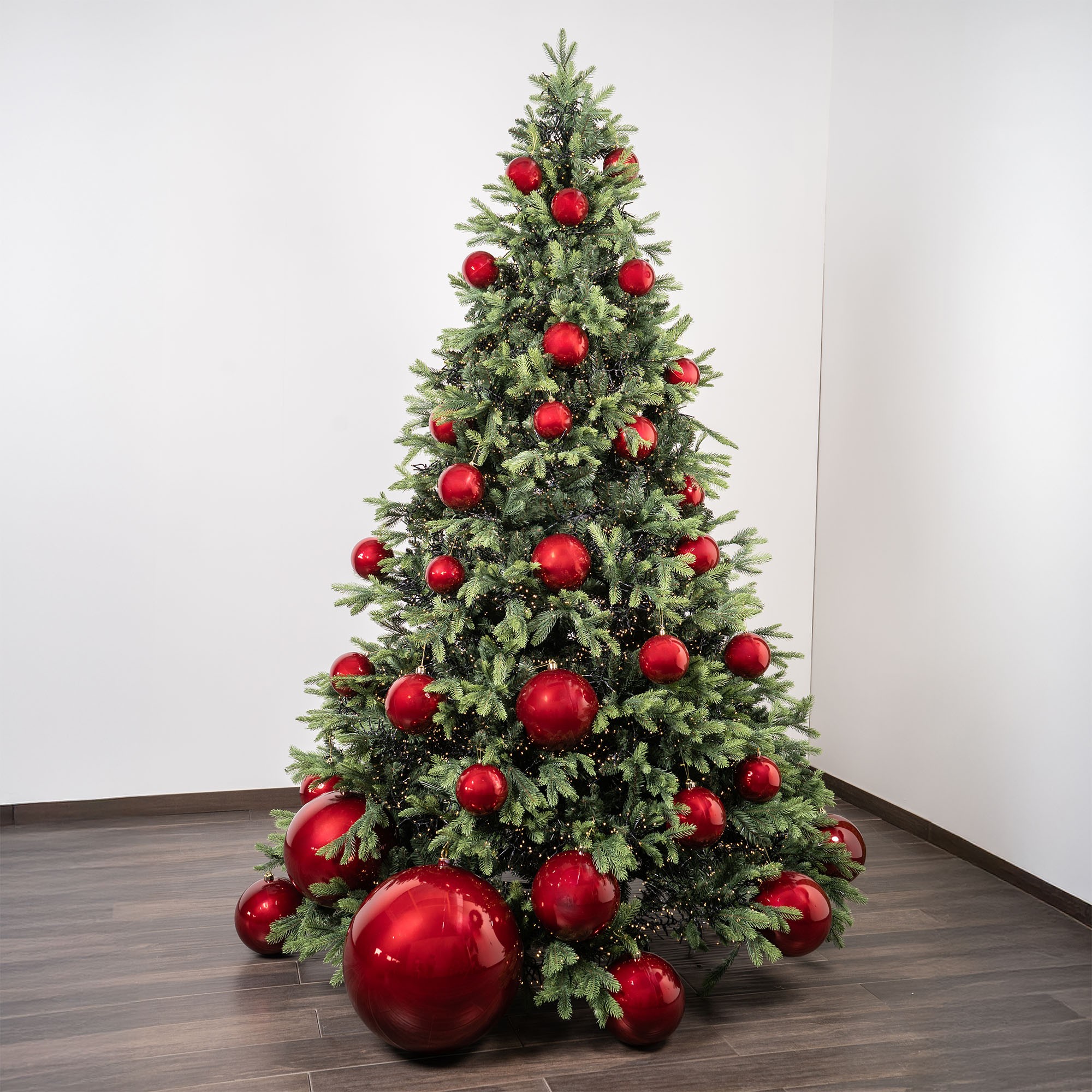 Giulia Grillo Bolas de Navidad Perla "Rojo Perlado" ⌀20cm, juego de 2