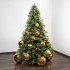 Shiny Gold Christmas Baubles ⌀10cm, 4pcs/set