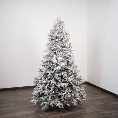 Matte Weihnachtskugeln „Silber Matt“ ⌀10cm, 4 Stück/Set