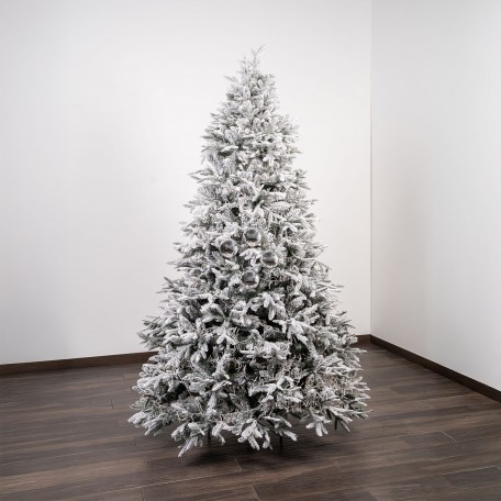 Shiny Silver Christmas Baubles ⌀10cm, 4pcs/set