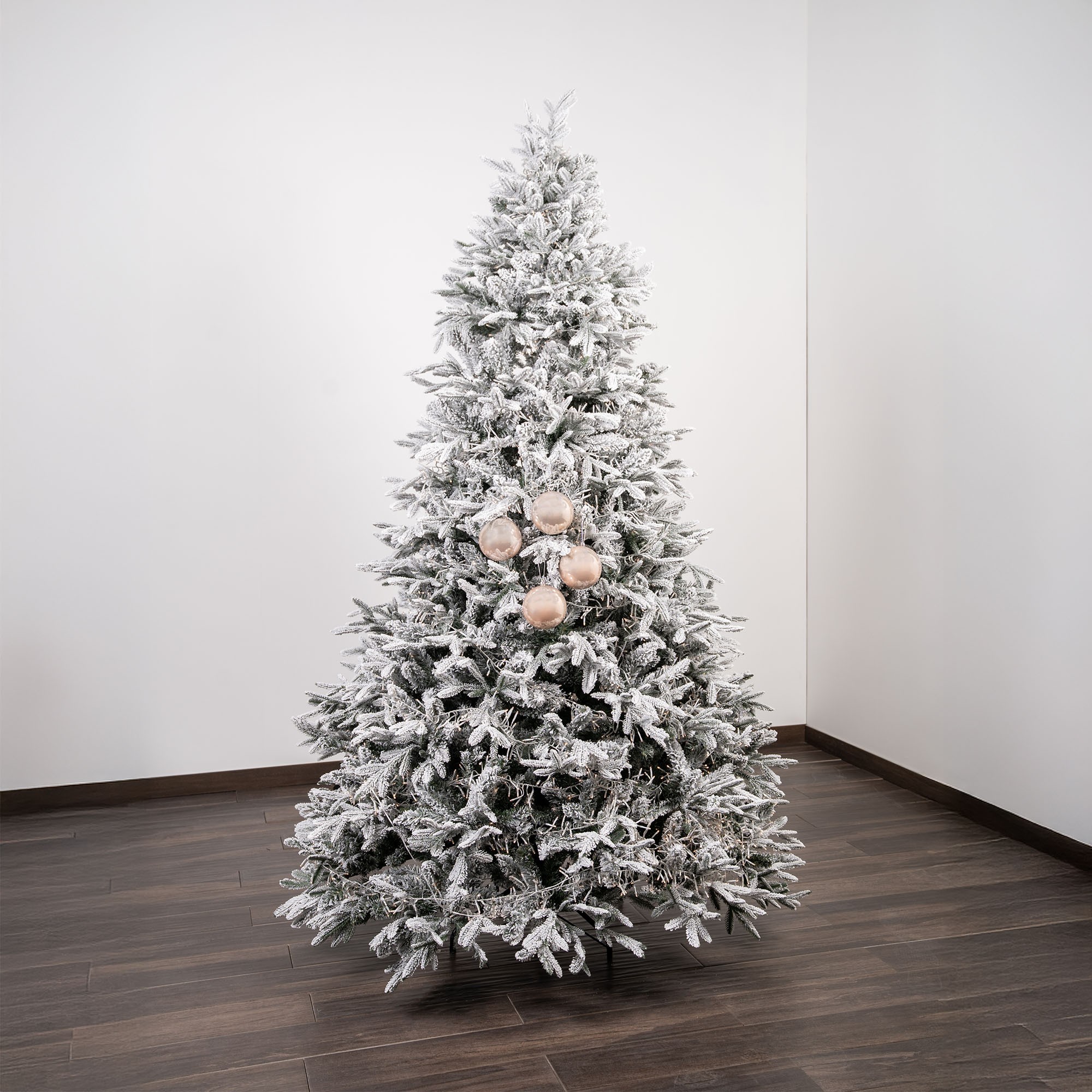 Giulia Grillo Perlglänzende Weihnachtskugeln „Perlrosa“ ⌀10cm, 4er-Set