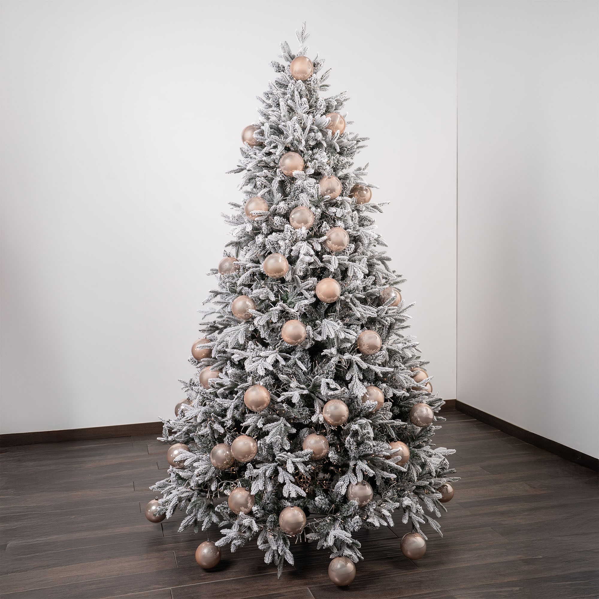 Giulia Grillo Perlglänzende Weihnachtskugeln „Perlrosa“ ⌀10cm, 4er-Set