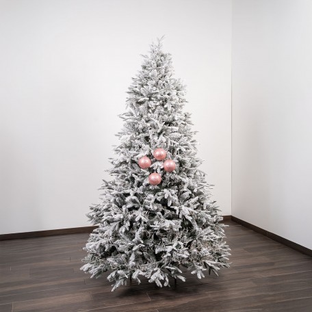 Bolas de Navidad con Purpurina "Rosa Brillante" ⌀10cm, juego de 4