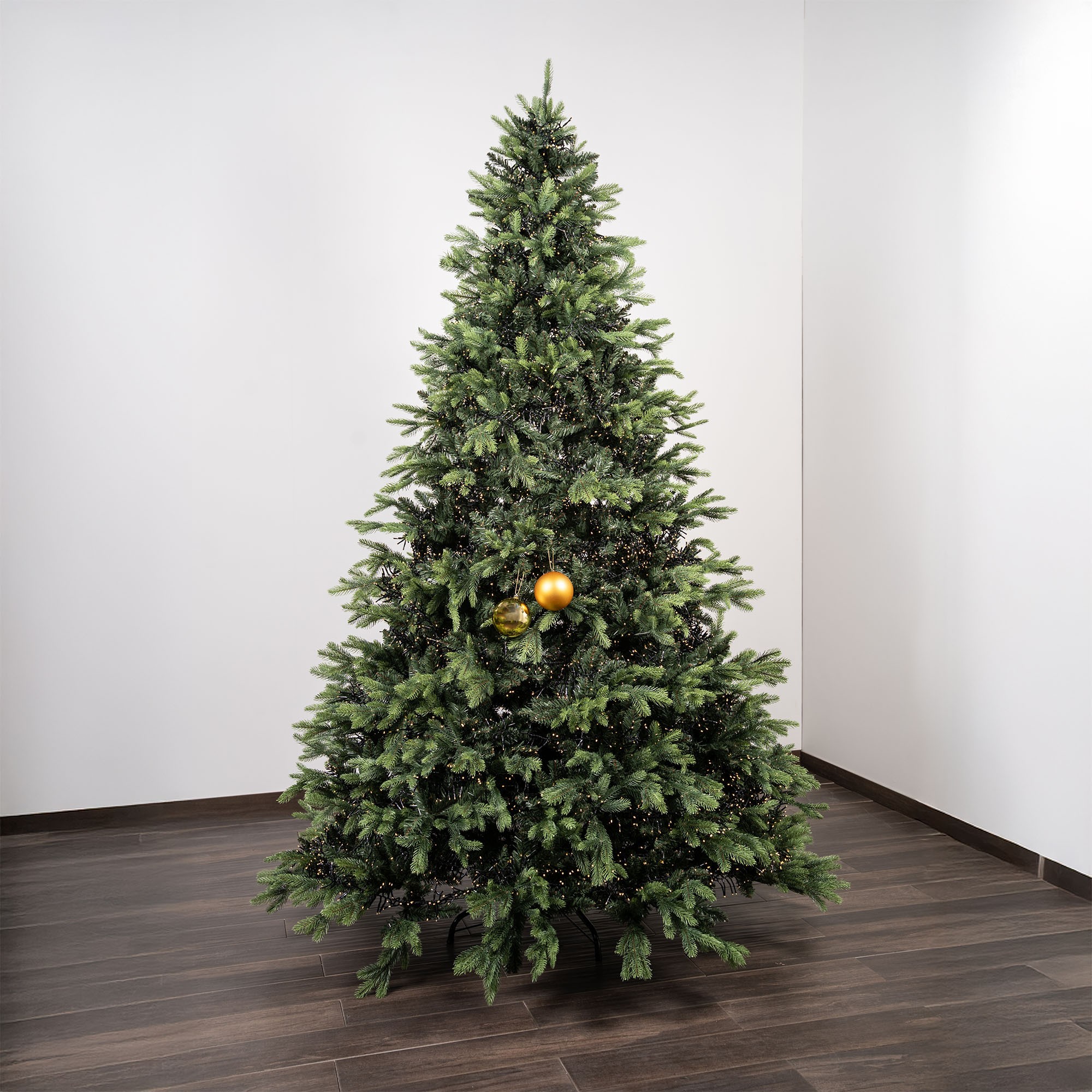 Giulia Grillo Mix Goldene Weihnachtskugeln (1 Glänzend, 1 Matt) ⌀10cm, 2 Stück/Set