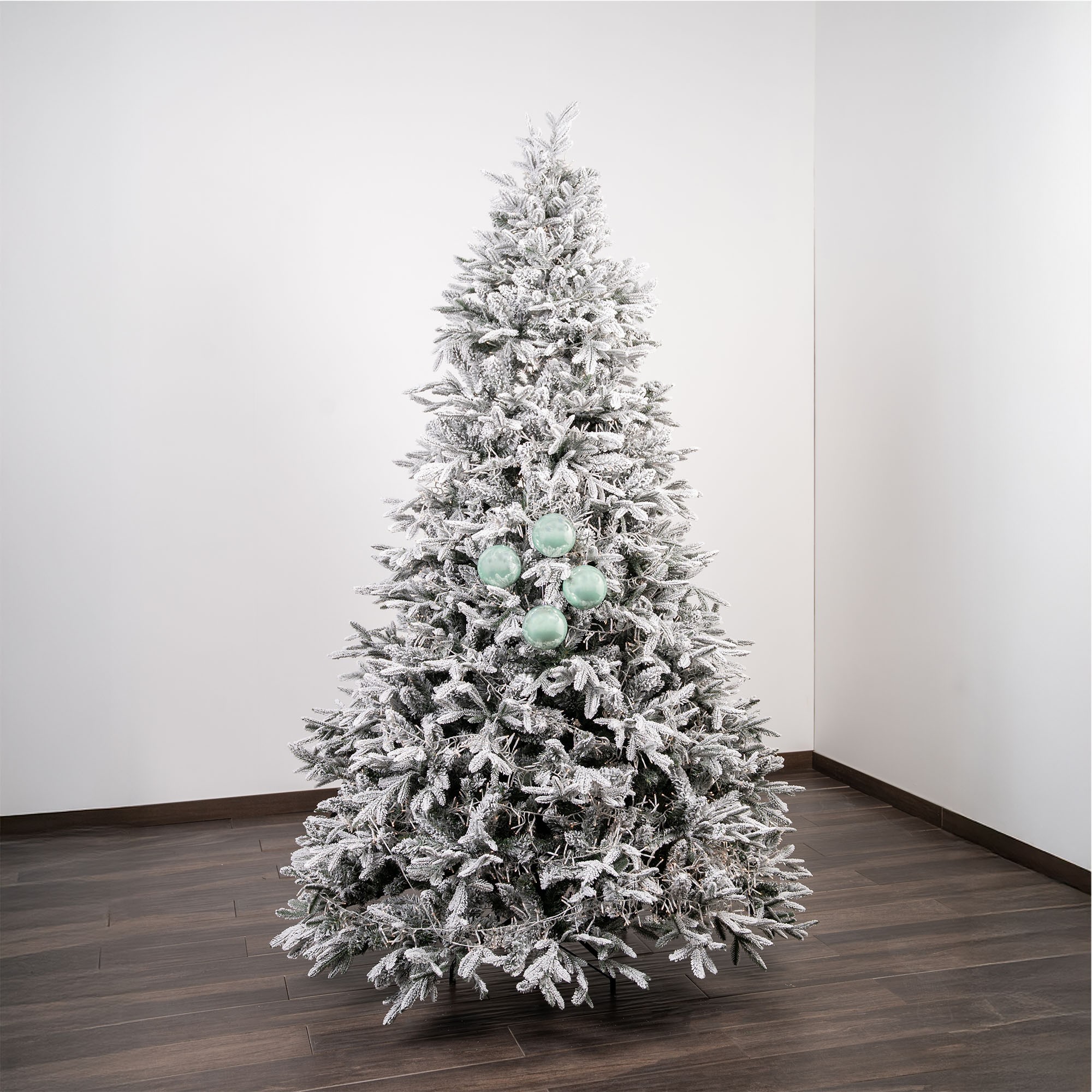 Giulia Grillo Bolas de Navidad Perladas "Verde Claro Perlado" ⌀10cm, set de 4