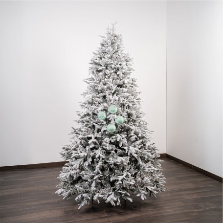 Bolas de Navidad Perladas "Verde Claro Perlado" ⌀10cm, set de 4