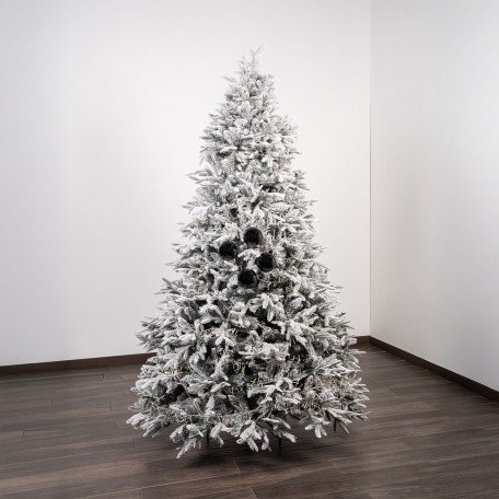 Glänzende Weihnachtskugeln „Shiny Black“ ⌀10cm, 4 Stück/Set