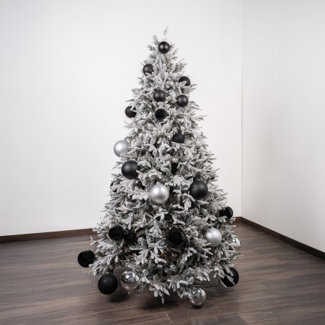 Glitzernde Weihnachtskugeln „Glitter Blau“ ⌀10cm, 4er-Set