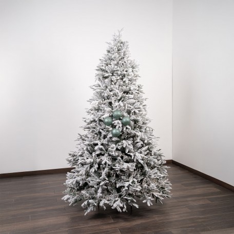 Glitzernde Weihnachtskugeln „Glitter Hellgrün“ ⌀10cm, 4er-Set