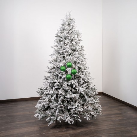 Glitzernde Weihnachtskugeln „Glitter Grün“ ⌀10cm, 4er-Set