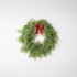Green Wreath with Red Bow