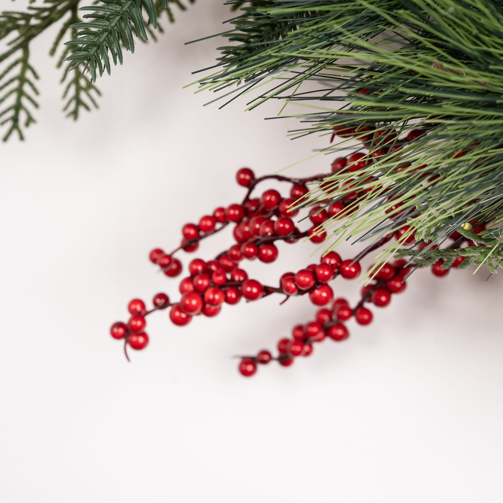 Giulia Grillo Decorative Branch with Shiny Red Berries