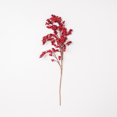 Decorative Branch with Red and Bordeaux Berries