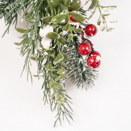Branche Décorative Enneigée avec Effet Forestier