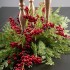 Decorative Branch with Red and Bordeaux Berries