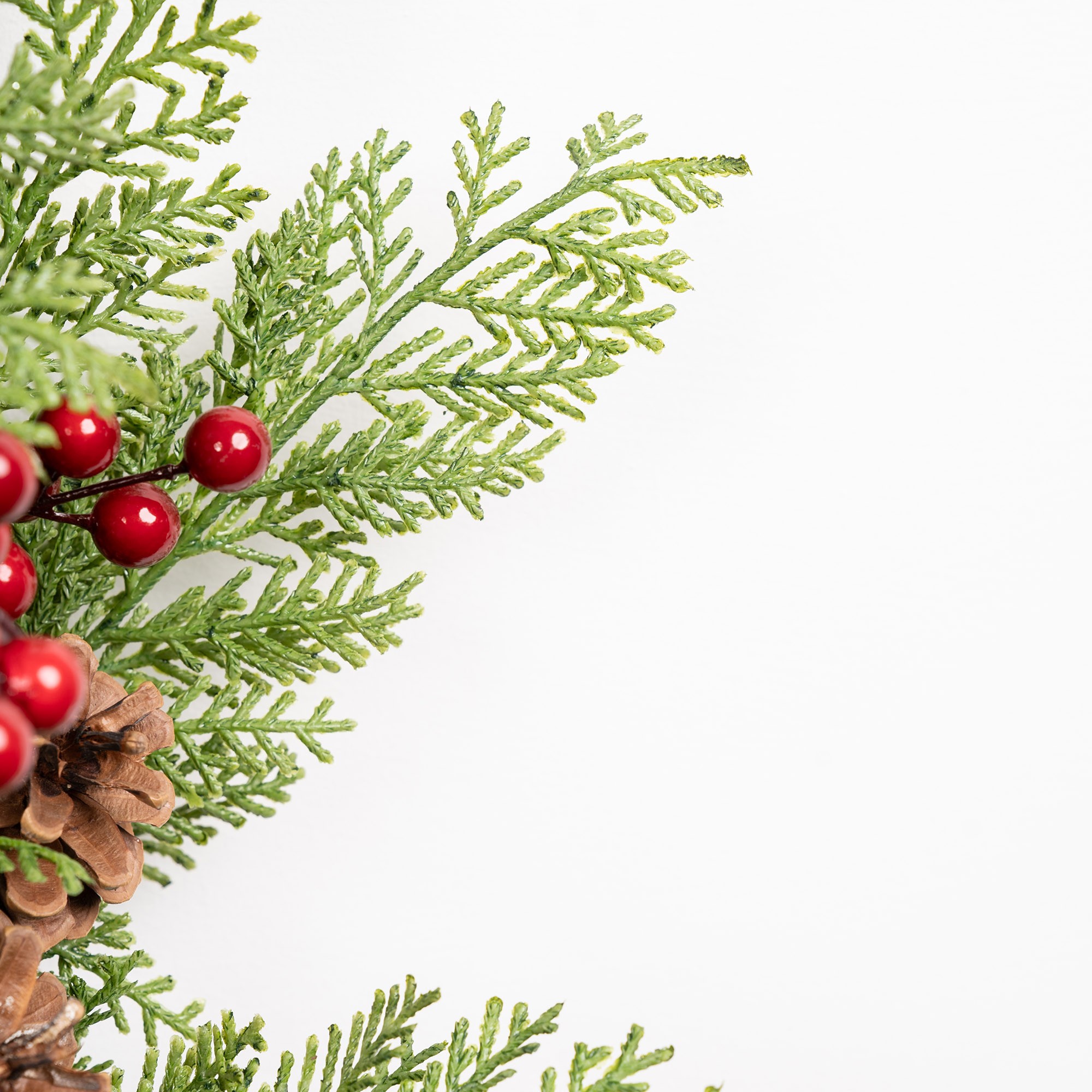 Giulia Grillo Rama Decorativa Verde de Estilo Ciprés