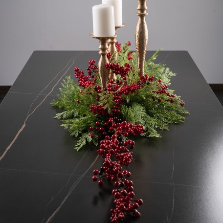 Green Decorative Branch in Cypress Style