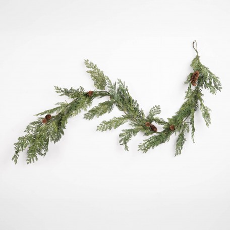 Guirlande Décorative avec Pomme de Pin et Verdure