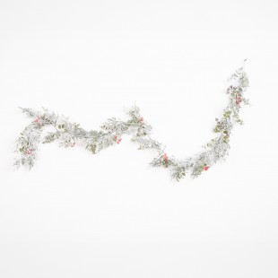 Elegant Snowy Garland with...