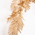 Chic Decorative Golden Garland with Glittery Leaves