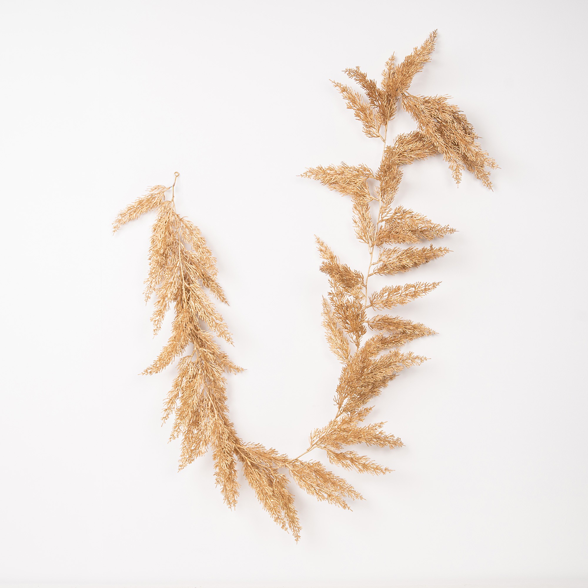 Giulia Grillo Goldene Glitzer-Pampas-Kranz