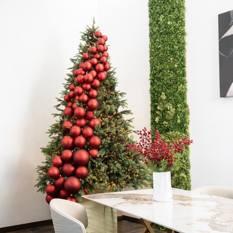 Nearly Albero Artificiale Di Ulivo In Vaso Rosso 40 Cm: Pianta Finta Con Tronco Dettagliato Per Decorazione Casa E Ufficio
