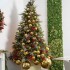 Shiny Gold Christmas Baubles ⌀10cm, 4pcs/set