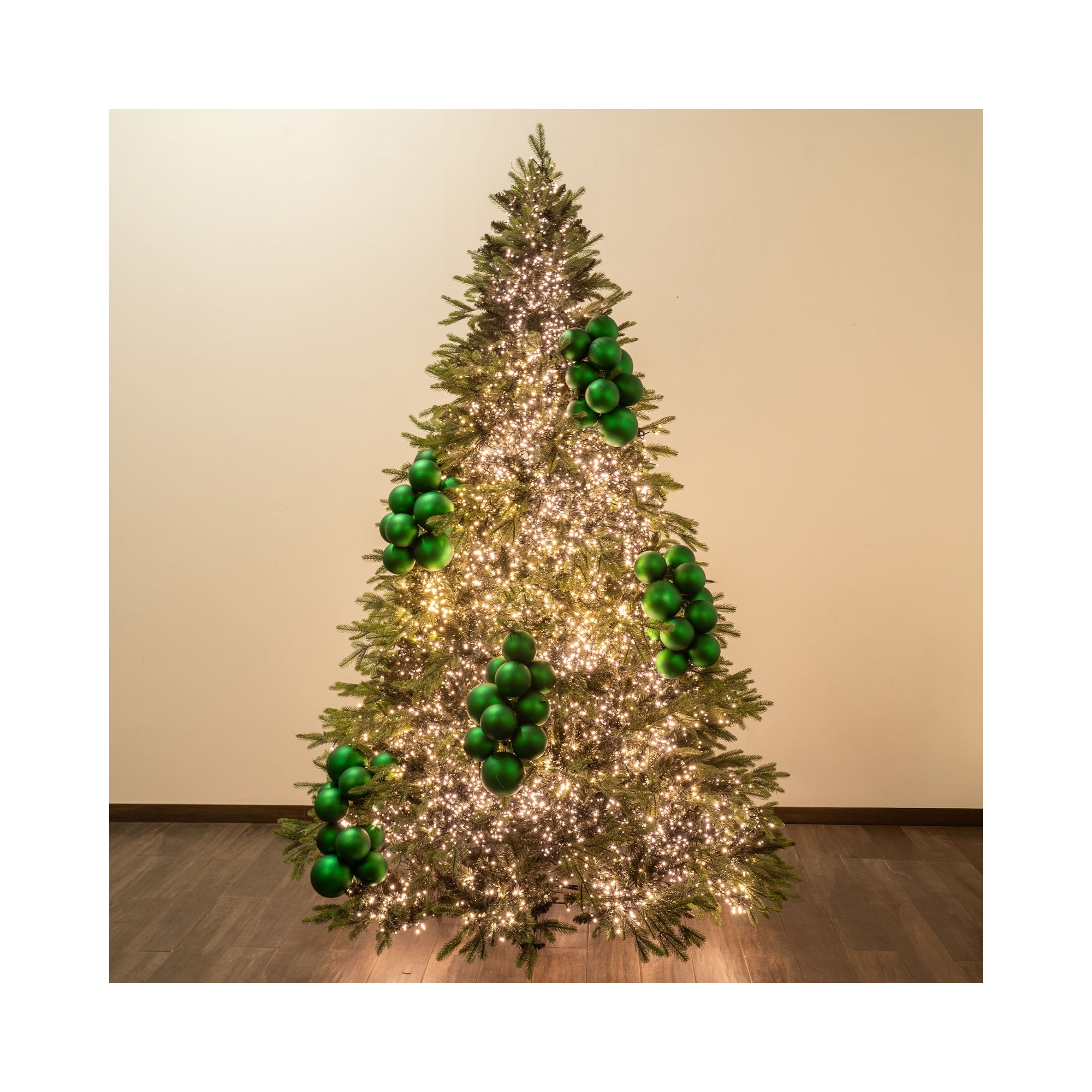 Giulia Grillo Bolas de Navidad Mates "Verde Mate" ⌀20cm, set de 2