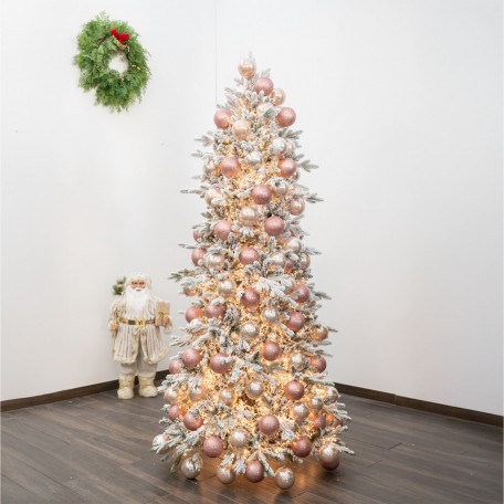 Bolas de Navidad Perla "Rosa Perlado" ⌀10cm, 4uds/set