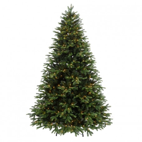 Realistischer Weihnachtsbaum mit eingebauten LED-Lichtern Romantische Tanne 210cm 4950LED