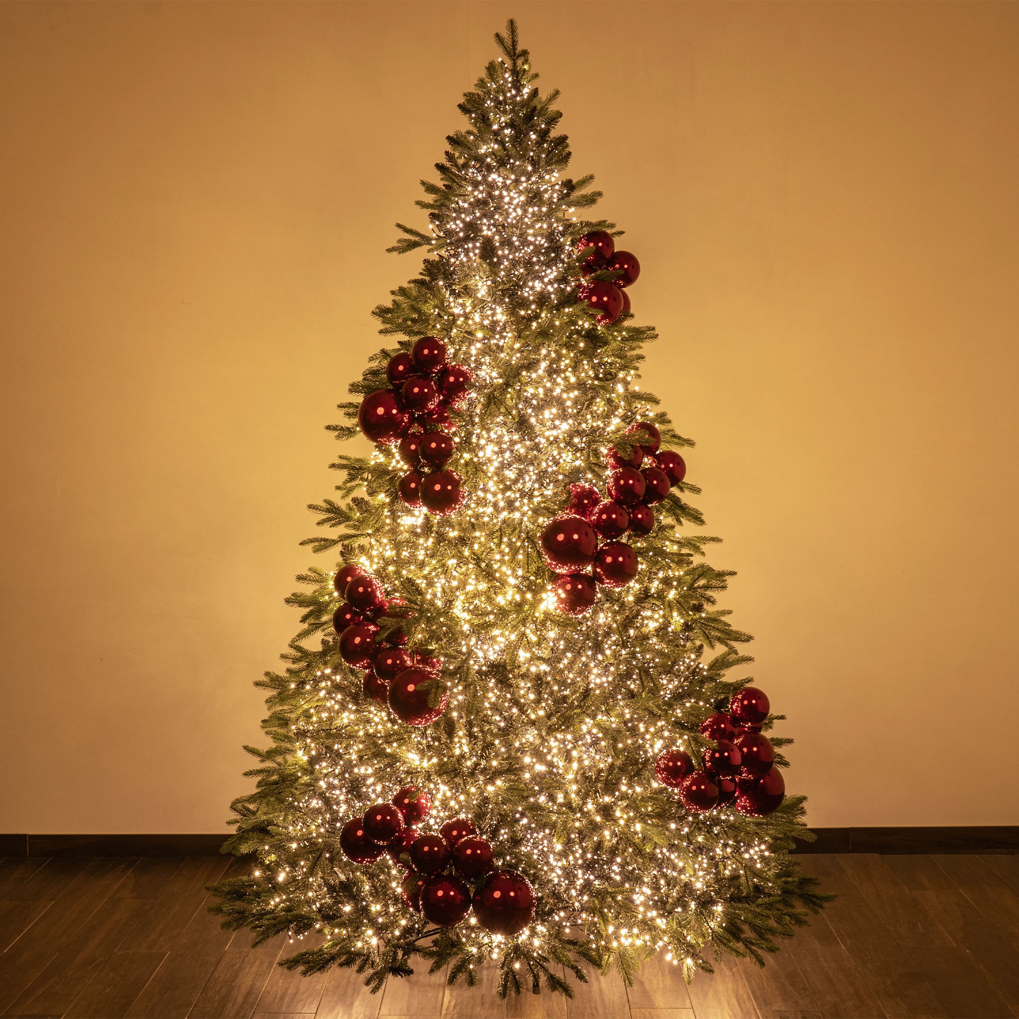 Giulia Grillo Sapin de Noël avec lumières RVB colorées intégrées 210 cm 490 LED Mille et un sapins