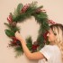 Wreath with Red Berries and Green