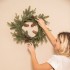 Green Wreath with Pine Cones