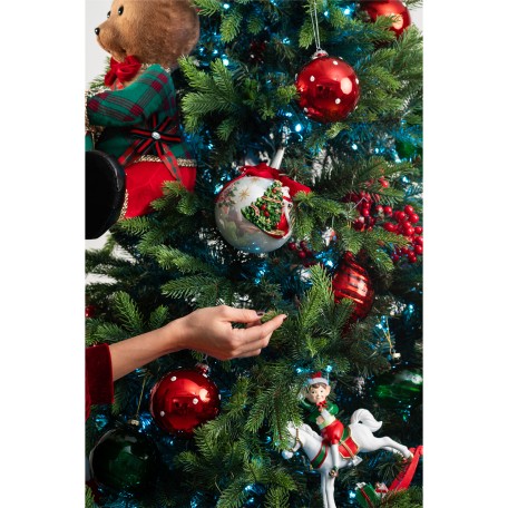 Sapin de Noël avec lumières RVB colorées intégrées 210 cm 490 LED Mille et un sapins Sapin de Noël avec lumières RVB colorées intégrées 210 cm 490 LED Mille et un sapins