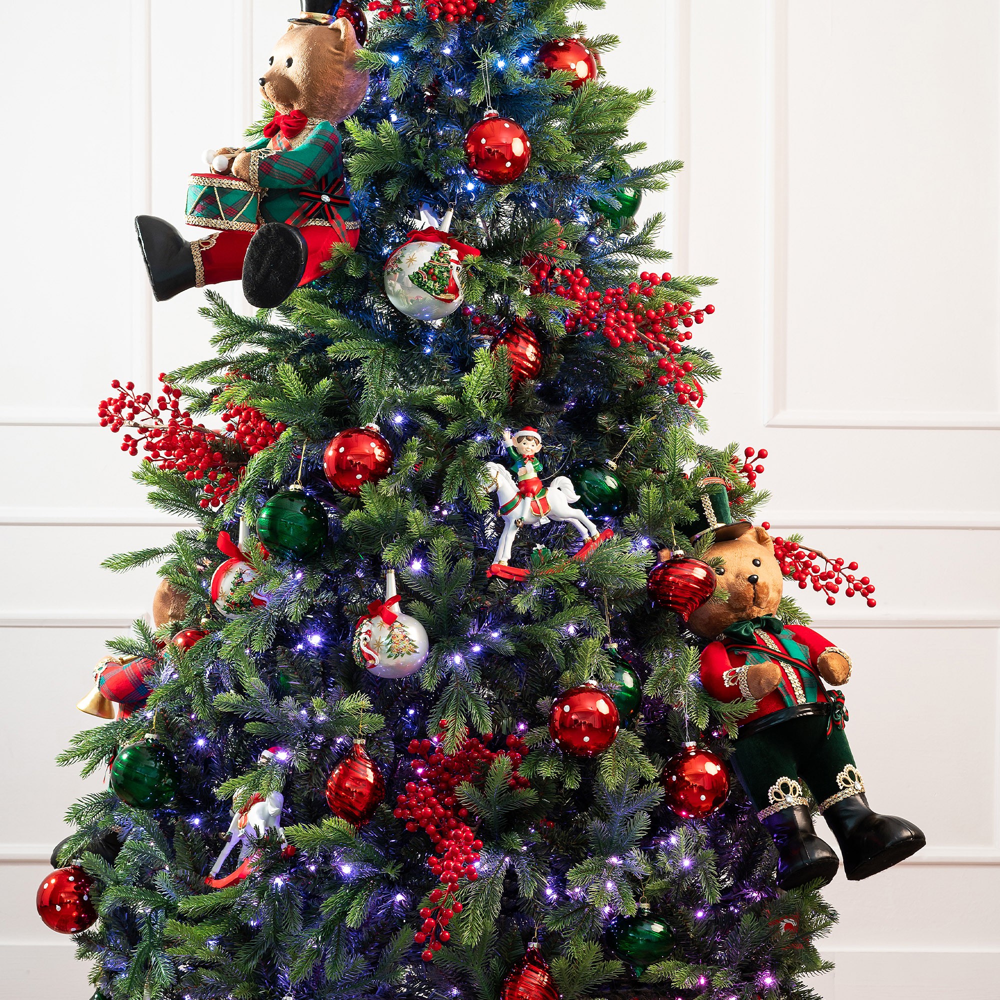Giulia Grillo Sapin de Noël avec lumières RVB colorées intégrées 210 cm 490 LED Mille et un sapins