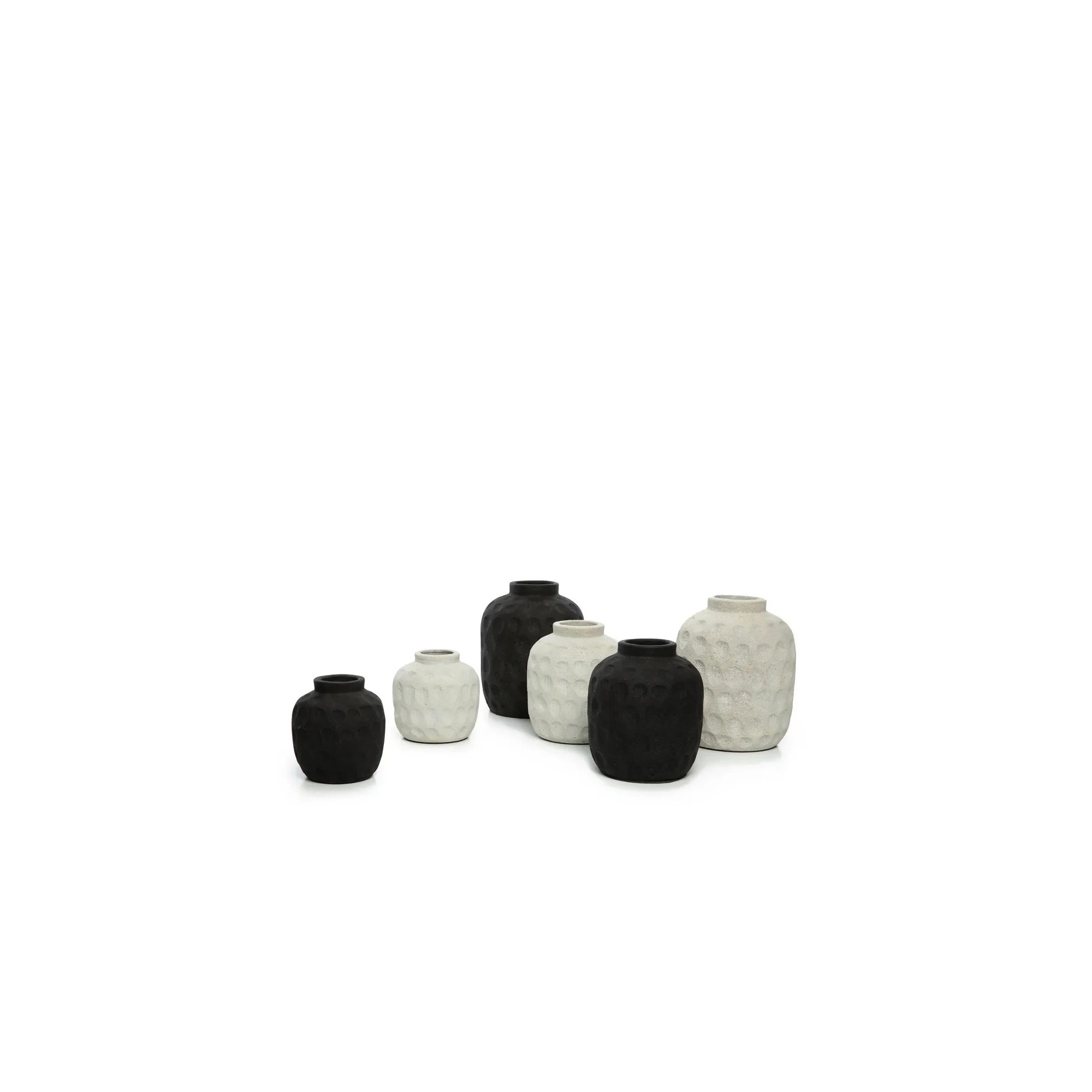 Giulia Grillo Trendy Terrakotta Vase Schwarz S