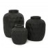 Vase Trendy en terre cuite Noir S