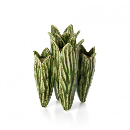 Green Tulip Vase