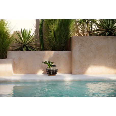 Vaso Belly Nero naturale S